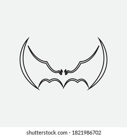 bat vector icon logo template illustration design