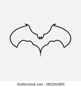 bat vector icon logo template illustration design