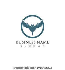bat vector icon logo template illustration design