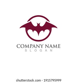 bat vector icon logo template illustration design