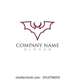 bat vector icon logo template illustration design