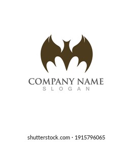 bat vector icon logo template illustration design