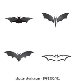 bat vector icon logo template illustration design