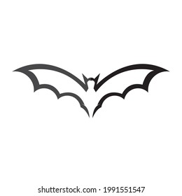 bat vector icon logo template illustration design