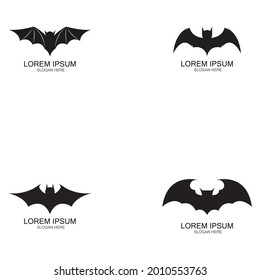 bat vector icon logo template illustration design