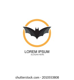 bat vector icon logo template illustration design