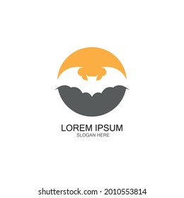 bat vector icon logo template illustration design