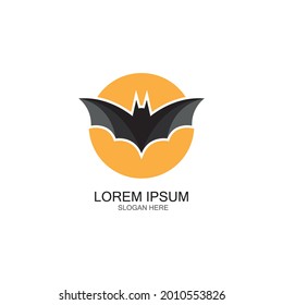 bat vector icon logo template illustration design