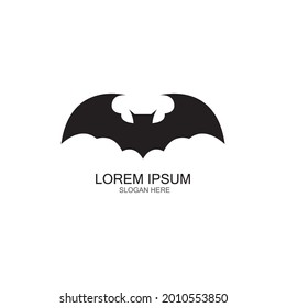 bat vector icon logo template illustration design