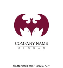 bat vector icon logo template illustration design