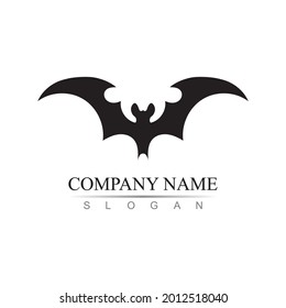 bat vector icon logo template illustration design