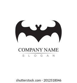 bat vector icon logo template illustration design