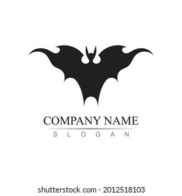 bat vector icon logo template illustration design