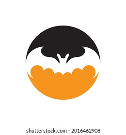 bat vector icon logo template illustration design