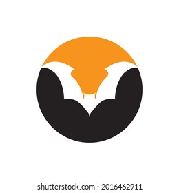 bat vector icon logo template illustration design