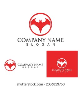 bat vector icon logo template illustration design