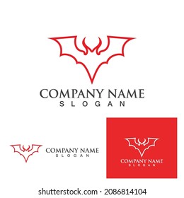 bat vector icon logo template illustration design