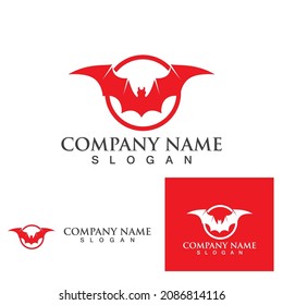 bat vector icon logo template illustration design