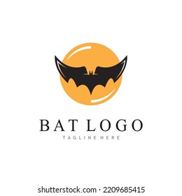 bat vector icon logo template illustration design