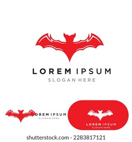 bat vector icon logo template illustration design