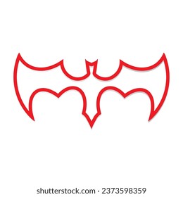 bat vector icon logo template illustration design
