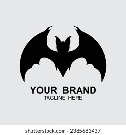bat vector icon logo template illustration design