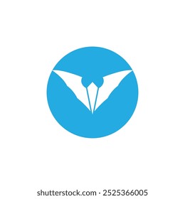 bat vector icon logo template illustration design