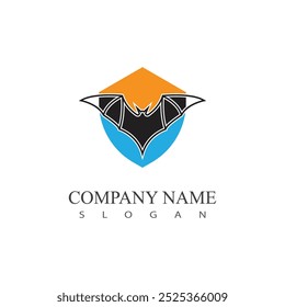 bat vector icon logo template illustration design