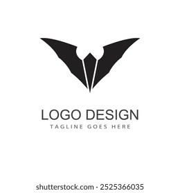 bat vector icon logo template illustration design