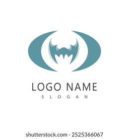 bat vector icon logo template illustration design