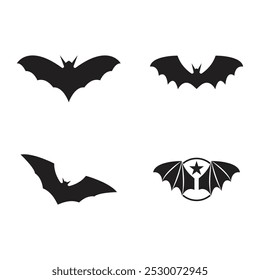 bat vector icon logo template illustration design