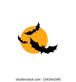 bat vector icon on a white background