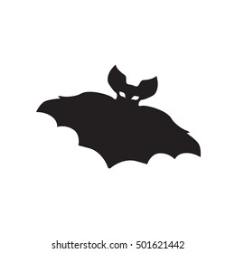 Bat vector icon on the white background