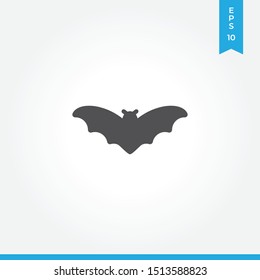 Bat vector icon, simple sign for web site and mobile app.