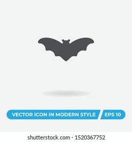 Bat vector icon, simple sign for web site and mobile app.