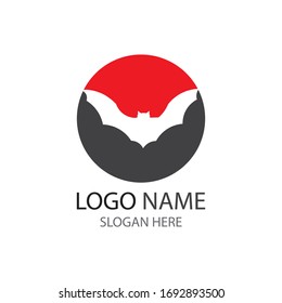 bat vector icon template illustration design