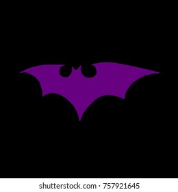 Bat vector illustration. Doodle style. Design, print, logo, decor, textile, paper