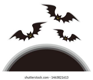 Bat vector illustration.
Illustration of Halloween.