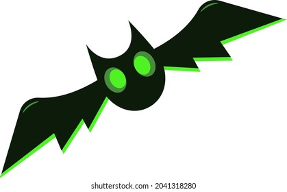 bat. vector illustration. Happy Halloween. eps 8
