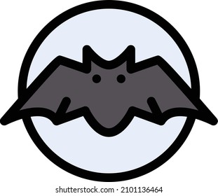 bat Vector illustration on a transparent background. Premium quality symbols. Stroke vector icon for concept and graphic design.