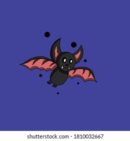 Bat Vector Illustration, Suitable for logos, emblems, labels, identities, corporate identities, posters, stickers, flyers, packaging product design, t-shirt design, and according to your needs.

