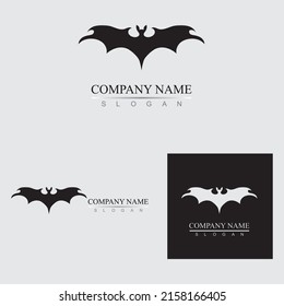 bat vector logo illustration design template