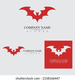 bat vector logo illustration design template