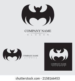 Fledervectorlogo-Designvorlage