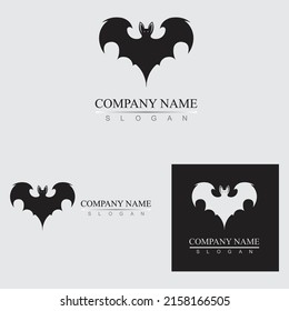 bat vector logo illustration design template