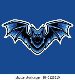 Fledermaus-Vektorlogo-Maskottdesign-Illustration