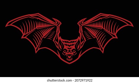 Bat Vector Mascot, this design can be used as an emblem