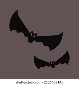 Bat vector, scary bat illustration, halloween special vector, happy halloween 