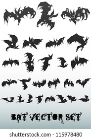 bat vector set