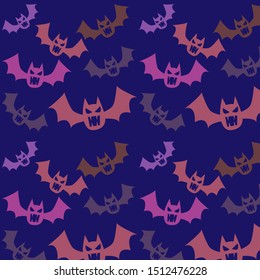 Bat vector silhouette halloween background